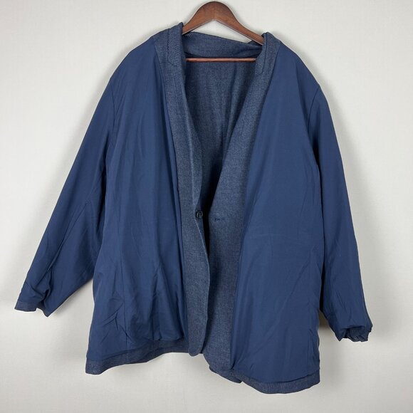 Universal Standard Blazer Jacket Womens 3XL 34 36 Percy Denim Look Stretch New - Picture 11 of 16